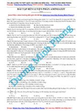 Tài liệu luyện thi THPT Quốc gia môn Hóa học năm 2020 - Bài tập rèn luyện phần aminoaxit - Dương Minh Phong